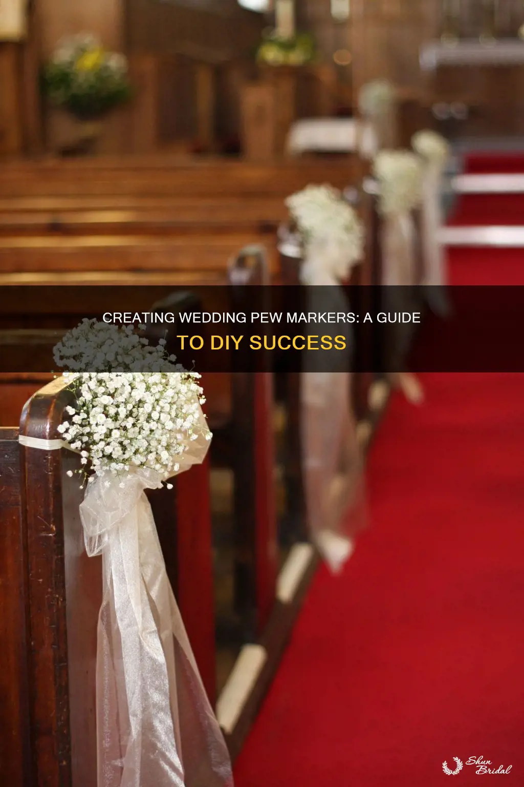 how to make pew markers for weddings