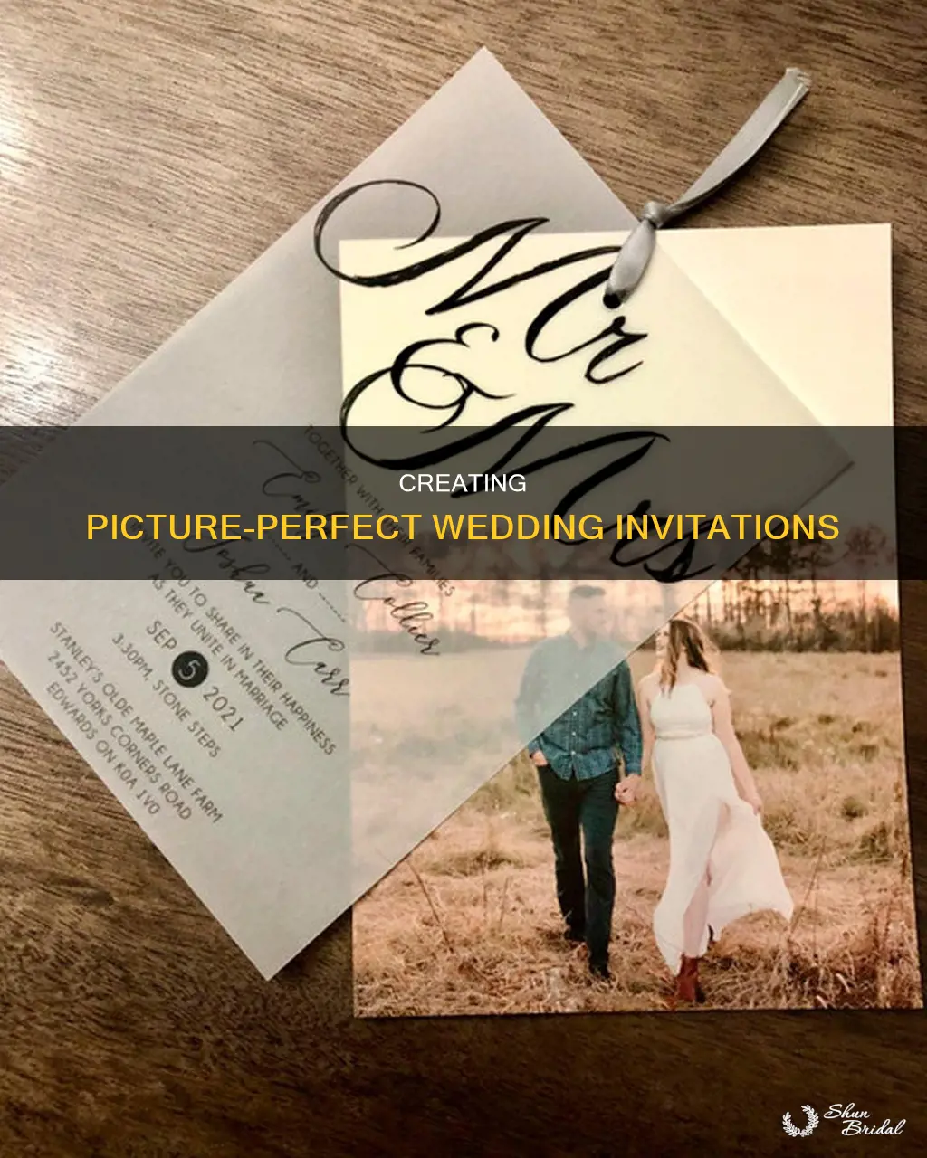 how to make picture wedding invitations