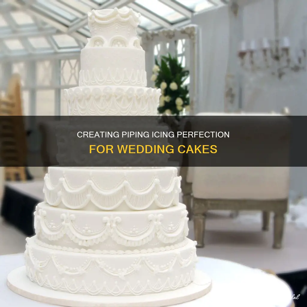 how to make piping icing for wedding cake