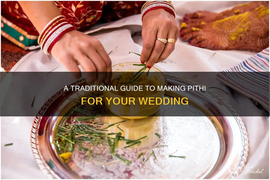 how to make pithi for wedding