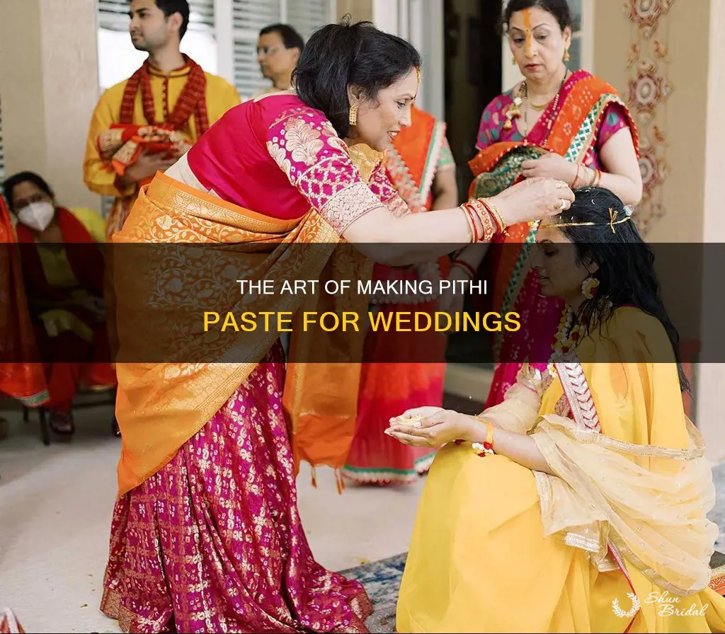 how to make pithi paste for wedding