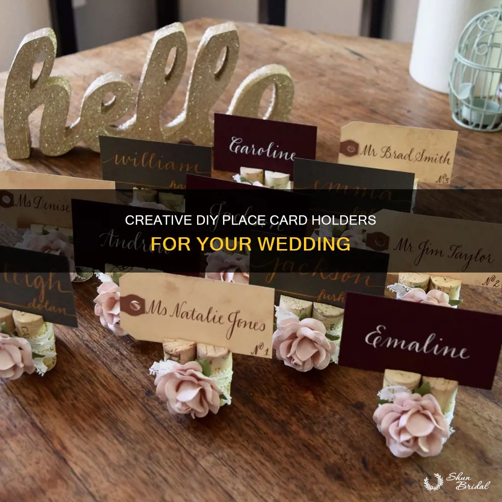 how to make place card holders for wedding