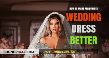 Enhance Your Plain White Wedding Dress: Tips and Tricks