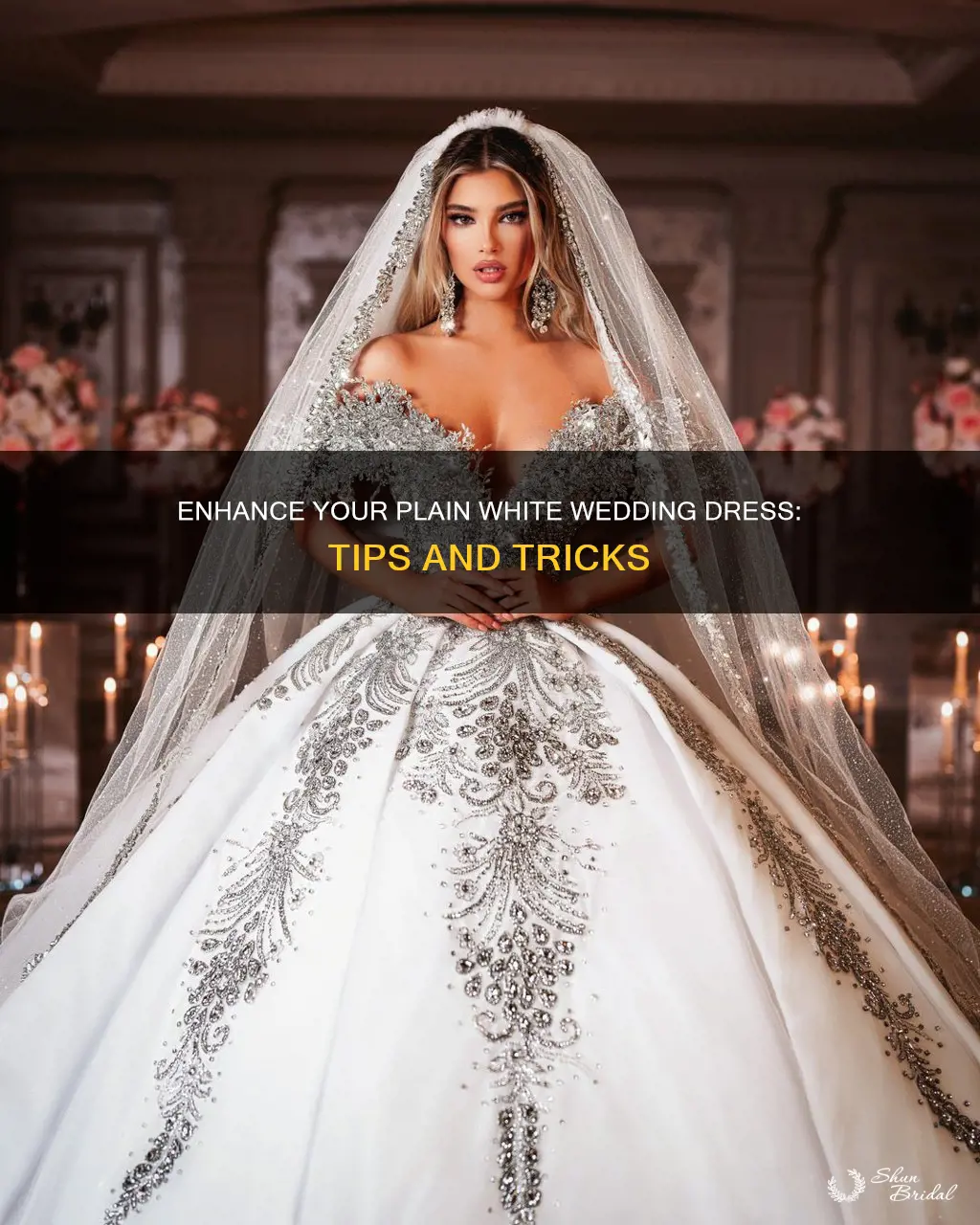 how to make plain white wedding dress better