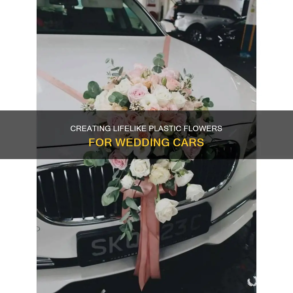 how to make plastic flowers for wedding cars