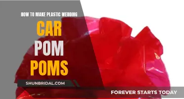 Creating Wedding Car Pom Poms: Plastic Crafts for the Big Day