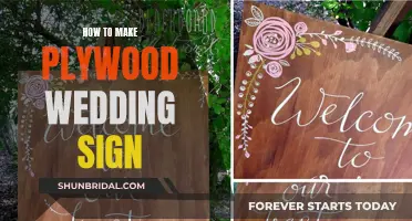 Creating a Plywood Wedding Sign: A Step-by-Step Guide