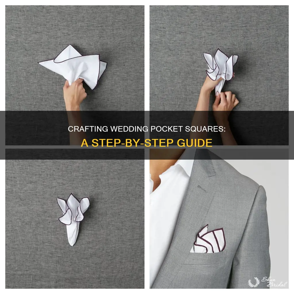 how to make pocket square for wedding