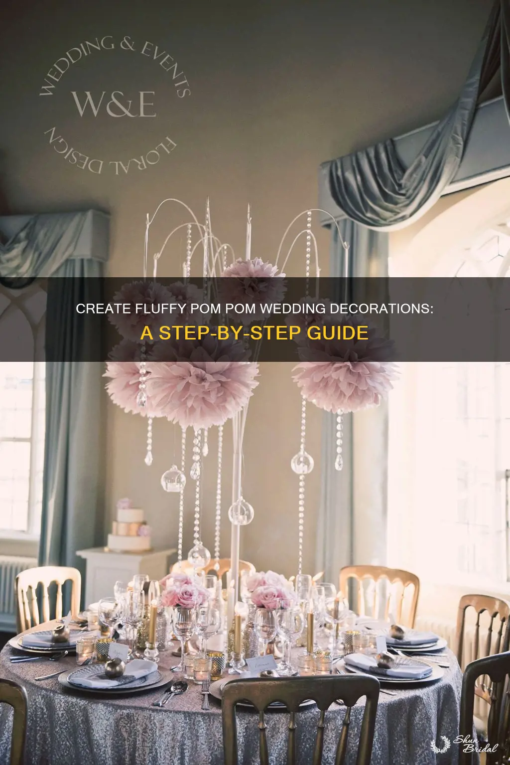 how to make pom pom wedding decorations