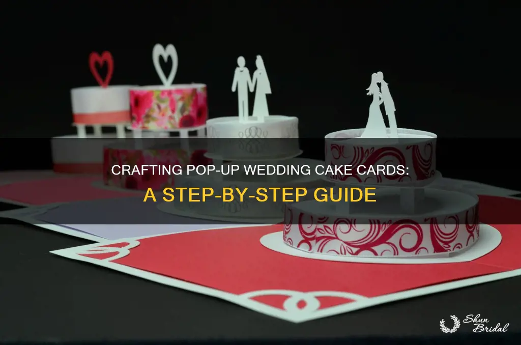 how to make pop up wedding cake cards