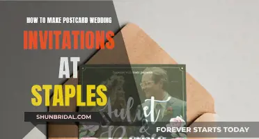 Creating Postcard Wedding Invites: Staples Edition