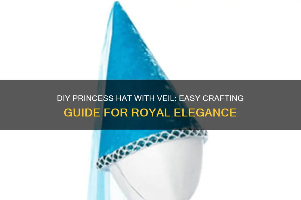 how to make princess hat with veil