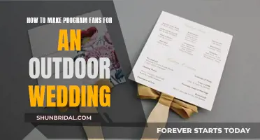 Creating Program Fans for Outdoor Weddings