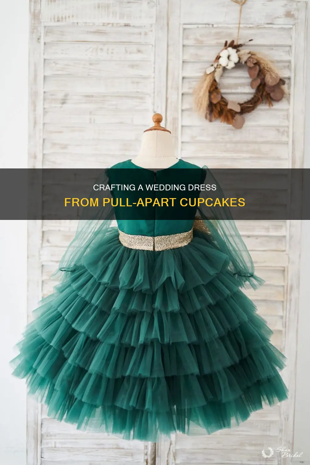 how to make pull apart cupcake wedding dress