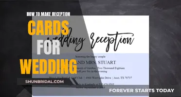 Crafting Wedding Reception Cards: A Step-by-Step Guide