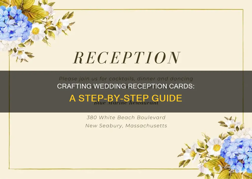 how to make reception cards for wedding