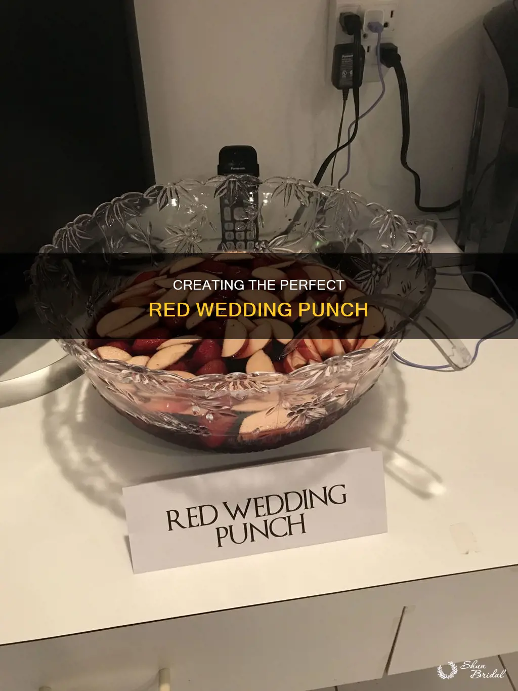 how to make red wedding punch