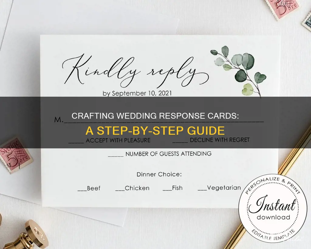 how to make response cards for weddings