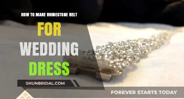 Creating a Sparkling Wedding Dress Belt with Rhinestones