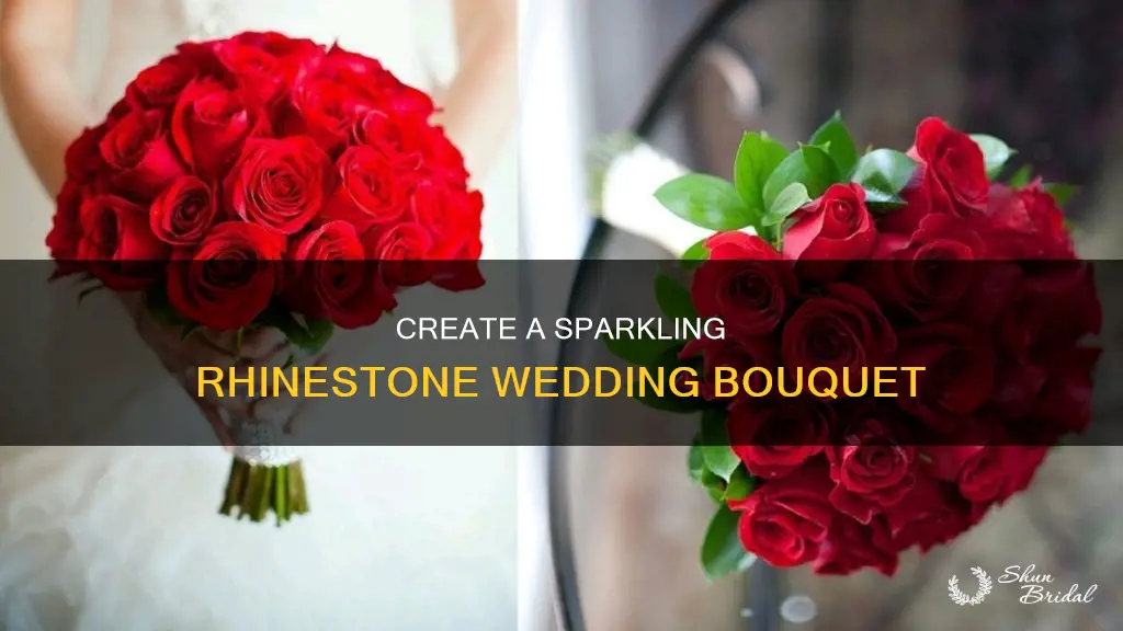 how to make rhinestone wedding bouquet