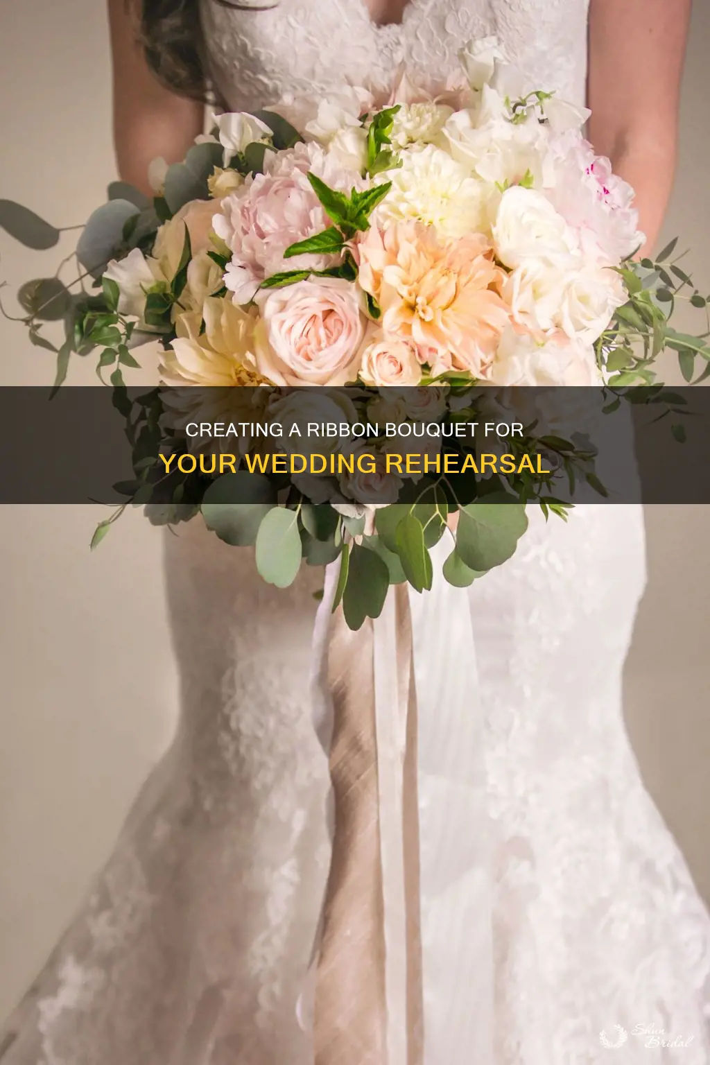 how to make ribbon bouquet for wedding rehearsal