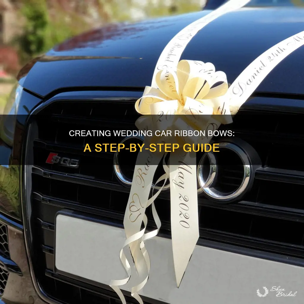 how to make ribbon bows for wedding cars