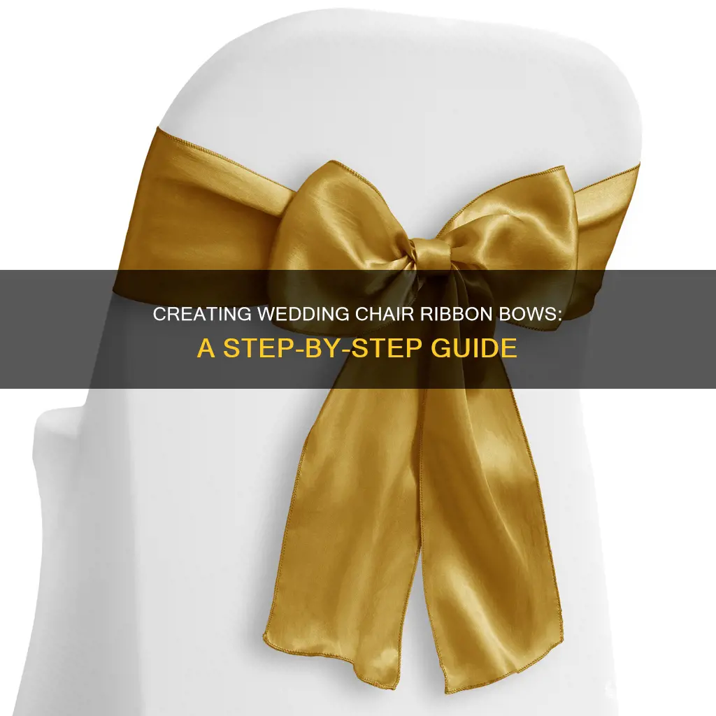 how to make ribbon bows for wedding chairs