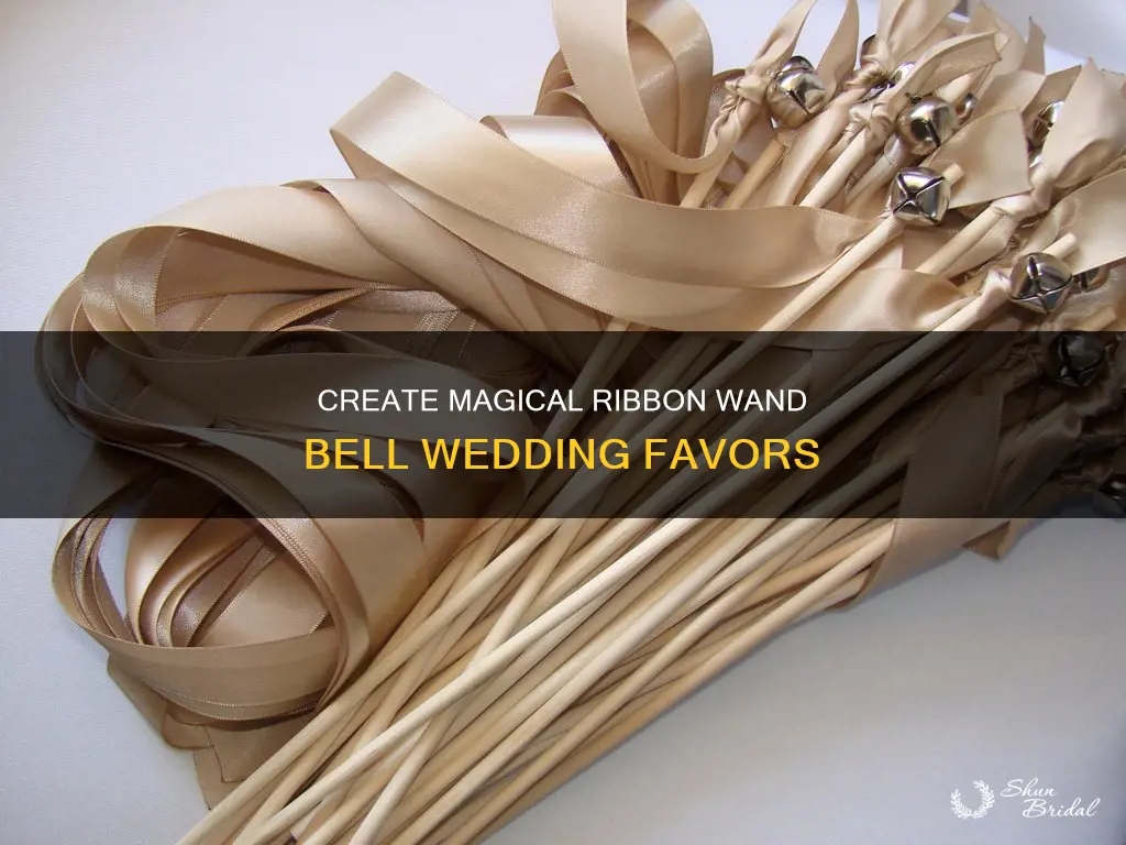 how to make ribbon wands with bells for wedding