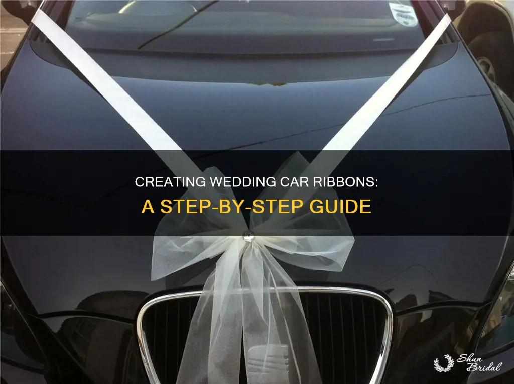 how to make ribbons for wedding cars