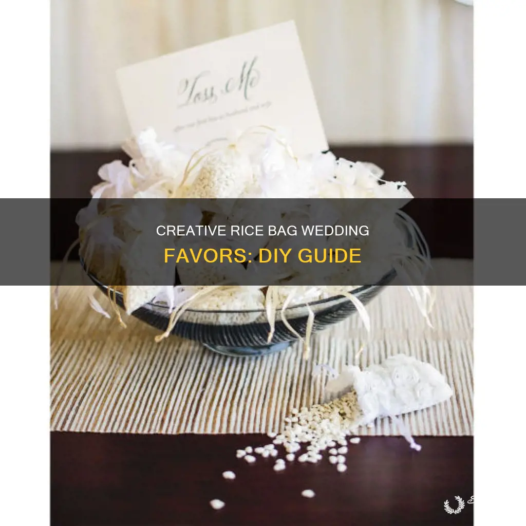 how to make rice bags for weddings