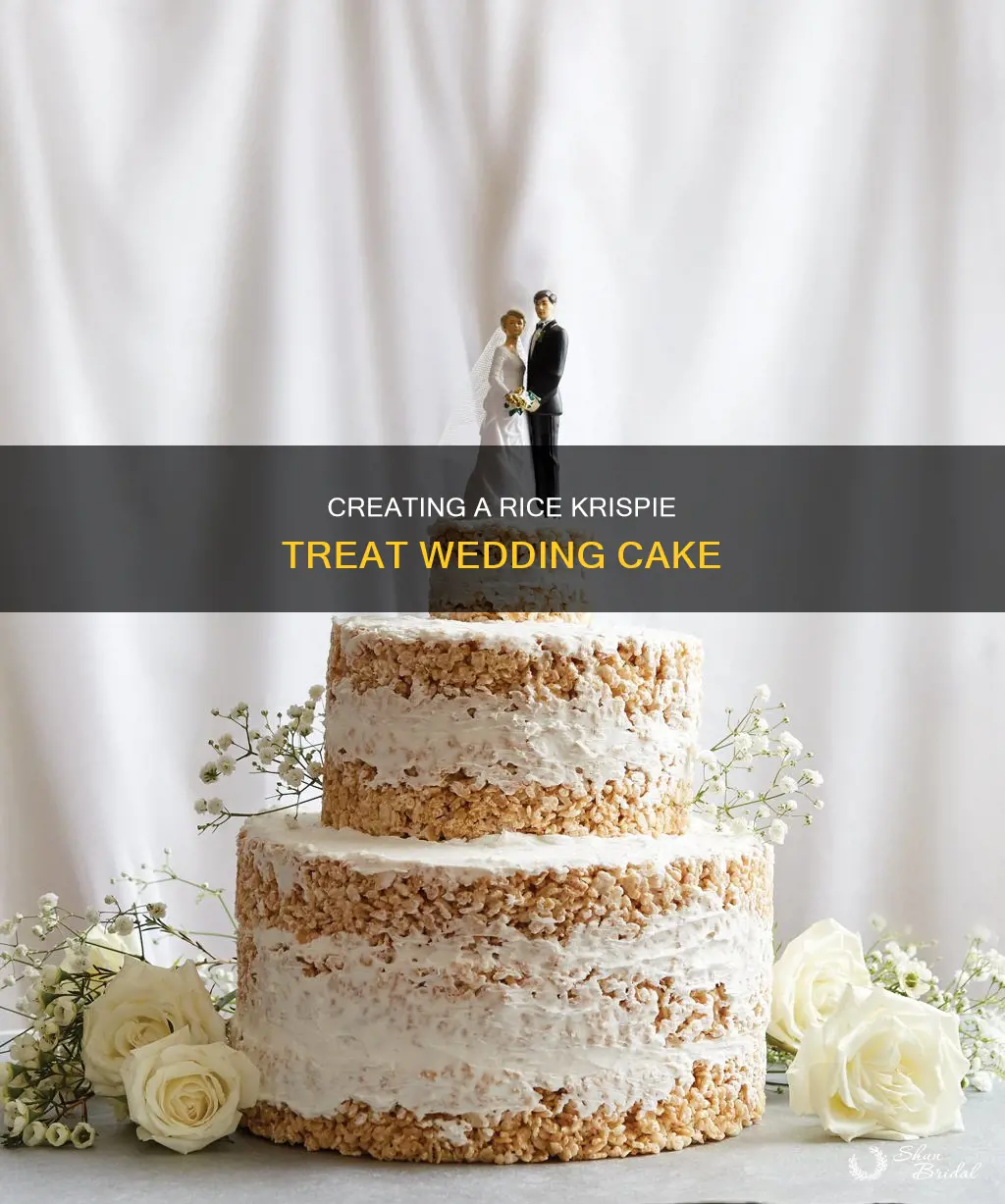 how to make rice krispie treat wedding cake