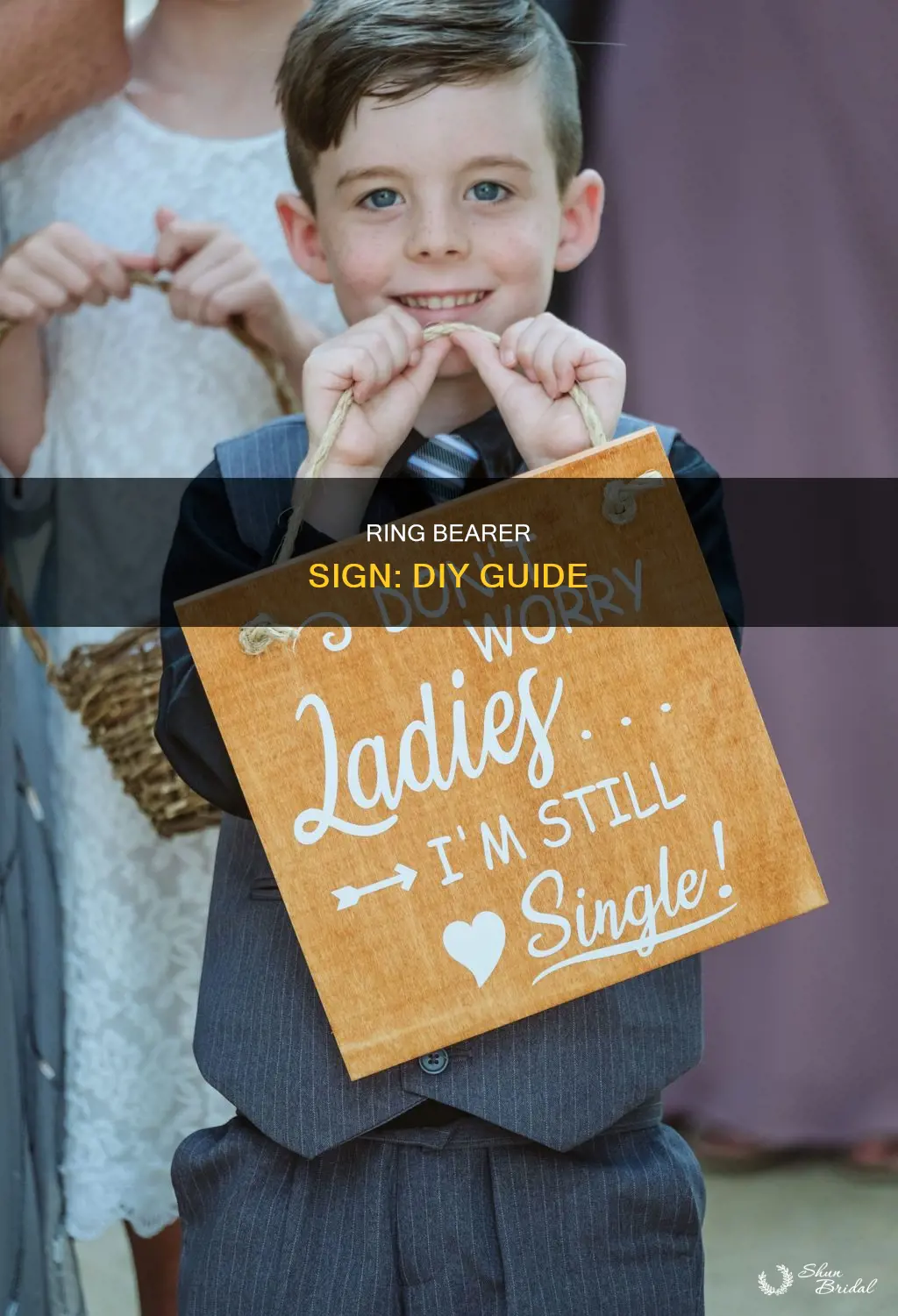 how to make ring bearer sign