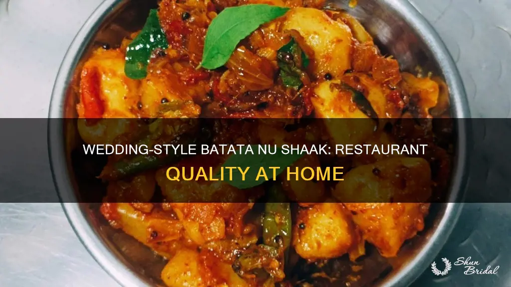 how to make ringan batata nu shaak wedding style