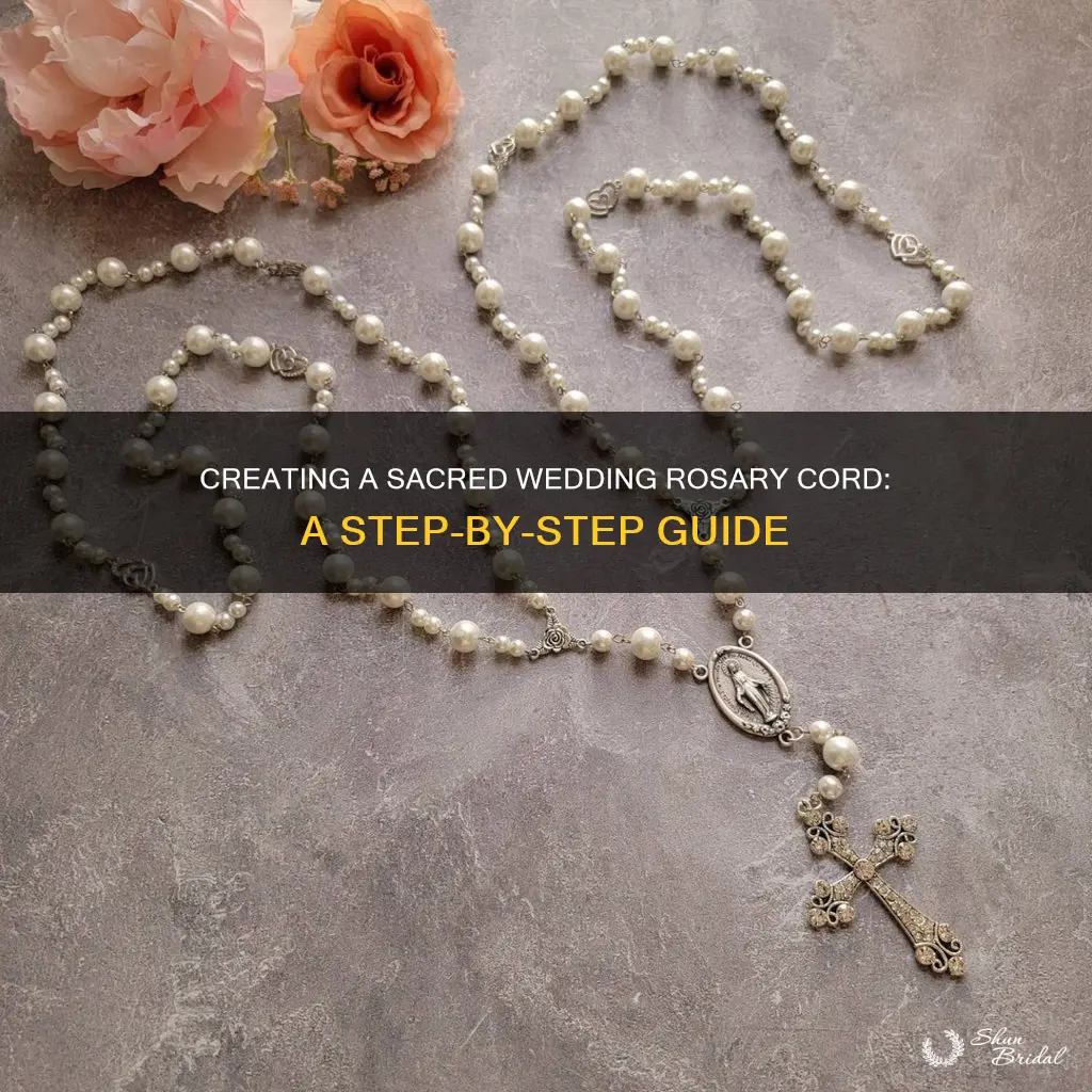 how to make rosary wedding cord