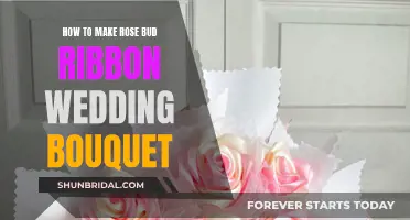 Creating a Rose Bud Ribbon Wedding Bouquet