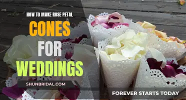 Creating Beautiful Rose Petal Cones for Your Wedding Day