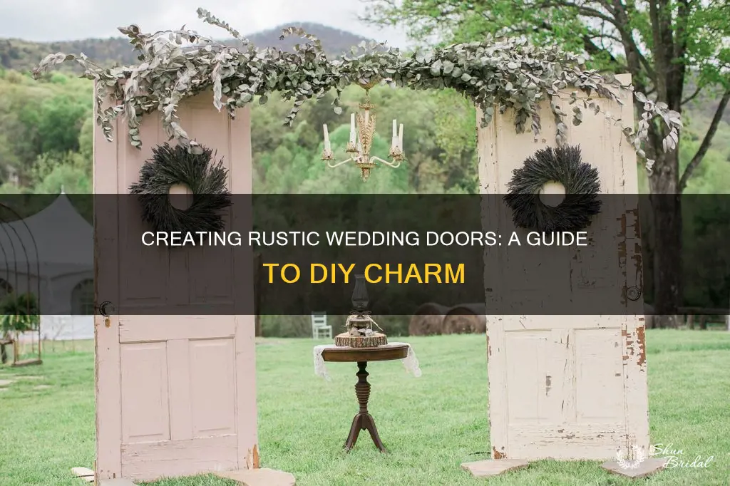 how to make rustic doors for wedding