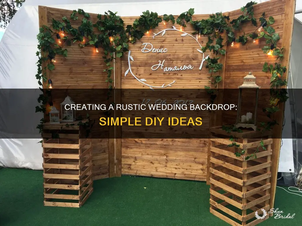 how to make rustic wedding background