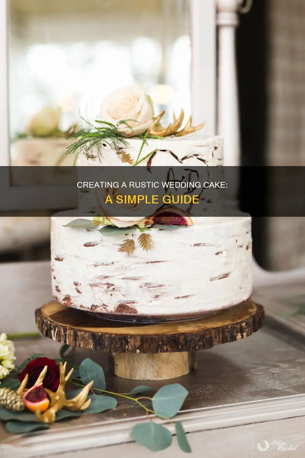 how to make rustic wedding cake