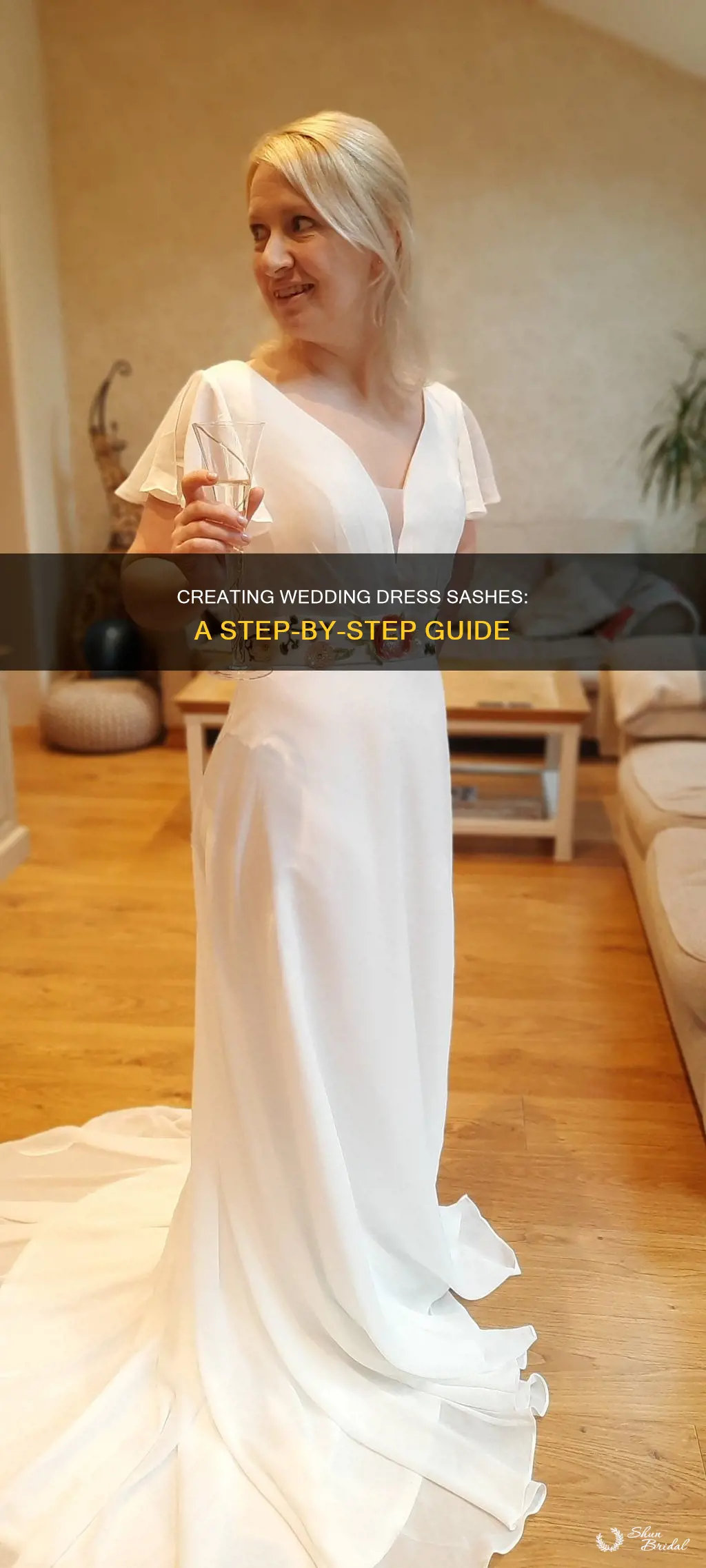how to make sashes for wedding dresses