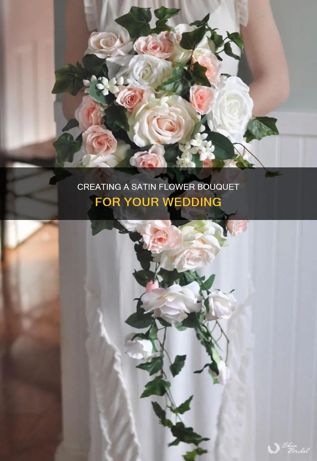 how to make satin flower wedding bouquet