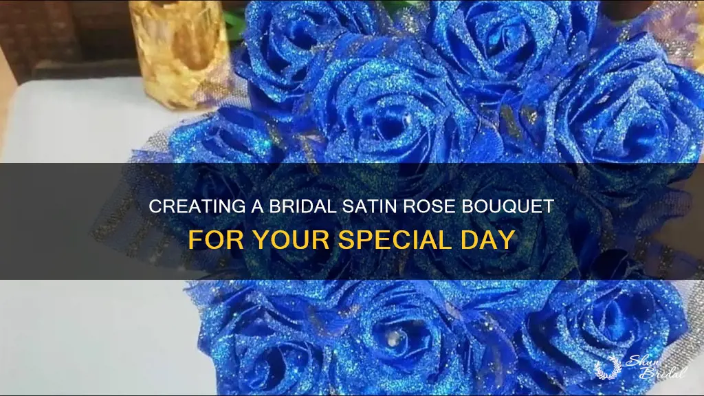 how to make satin roses for wedding bouquet