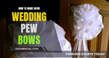 Creating Luxurious Satin Wedding Pew Bows: A Step-by-Step Guide