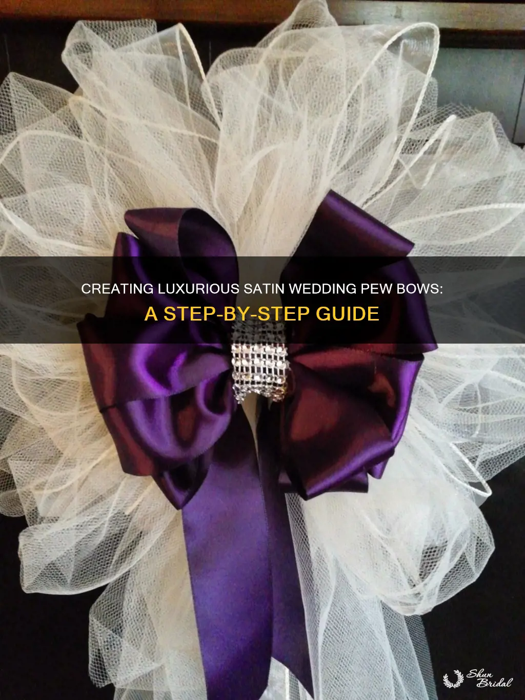 how to make satin wedding pew bows