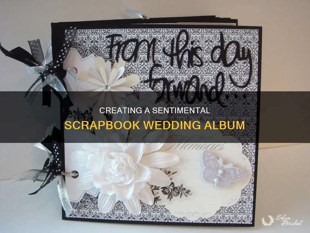 how to make scapbook wedding album