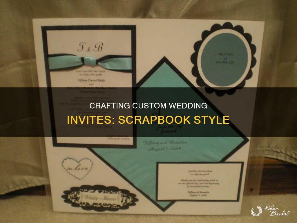 how to make scrapbook wedding invitations