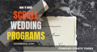 Creating Personalized Scroll Wedding Programs: A Step-by-Step Guide