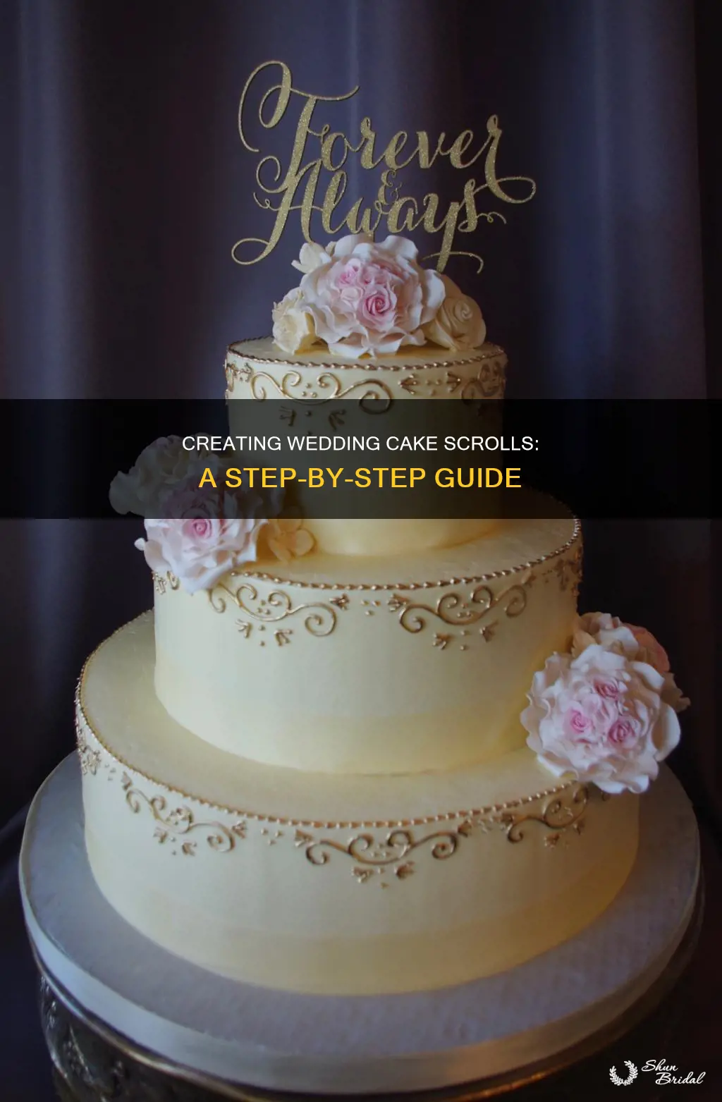 how to make scrolls on wedding cakes