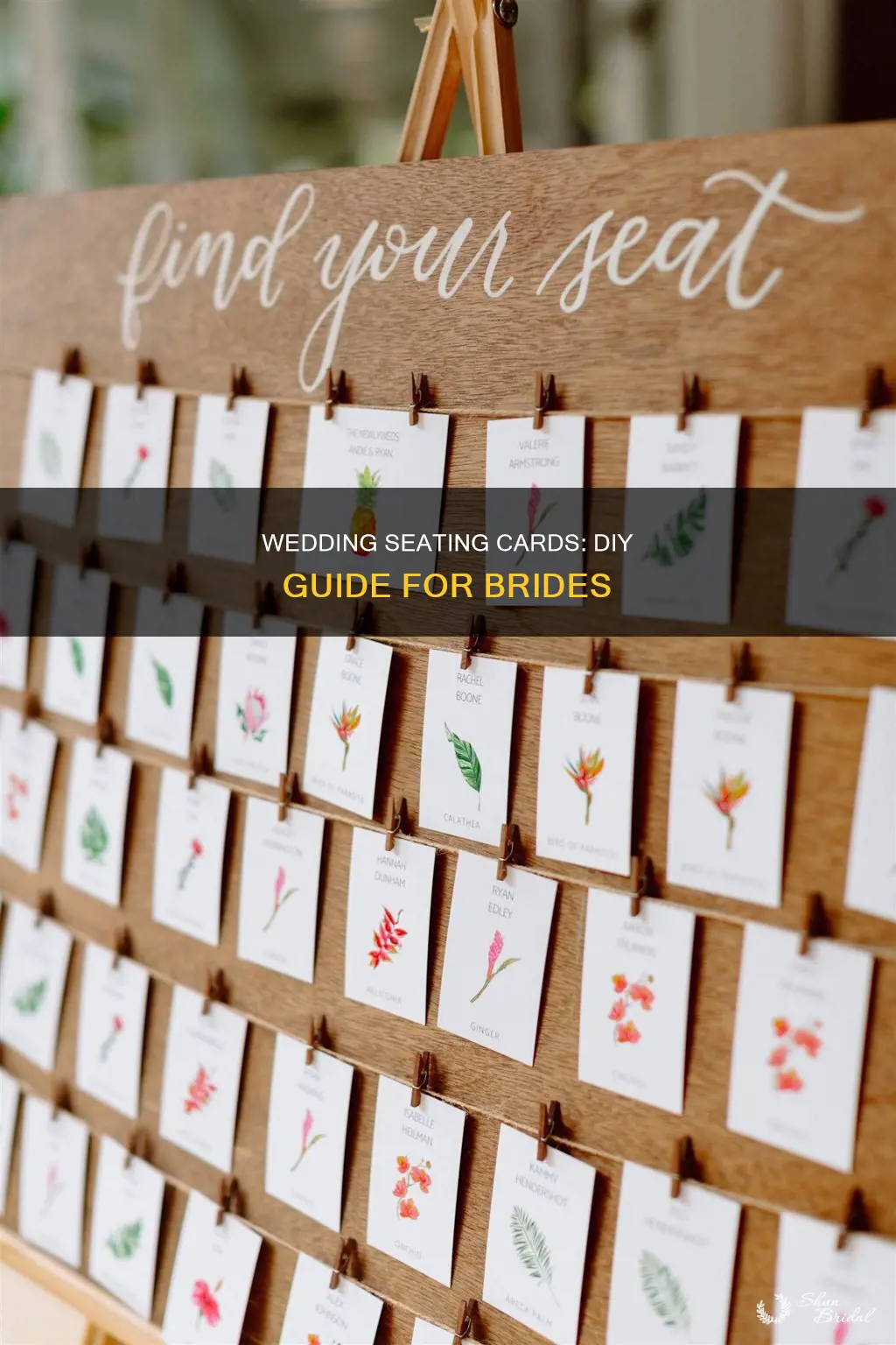 how to make seating cards for wedding