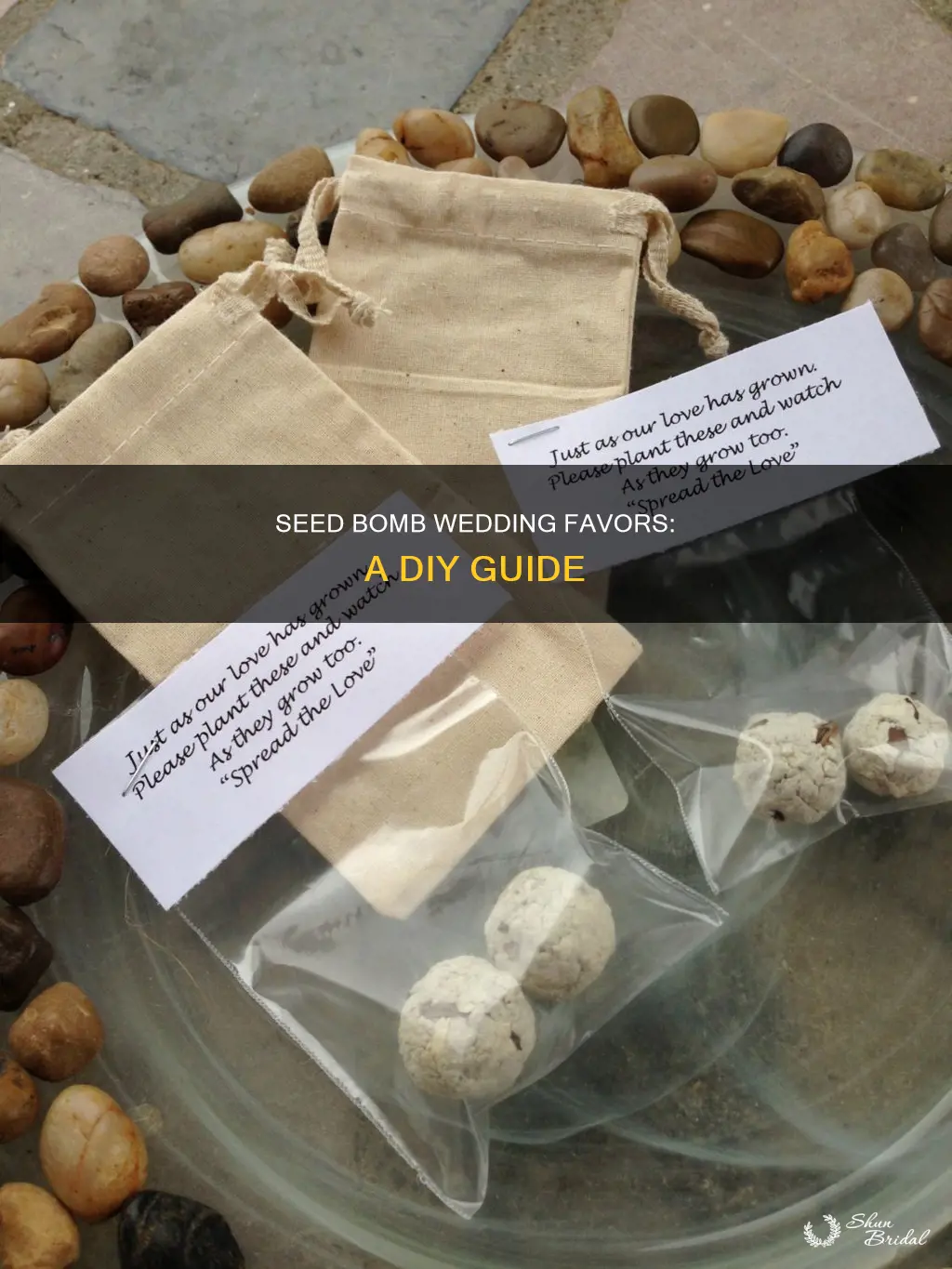 how to make seed bombs wedding favors